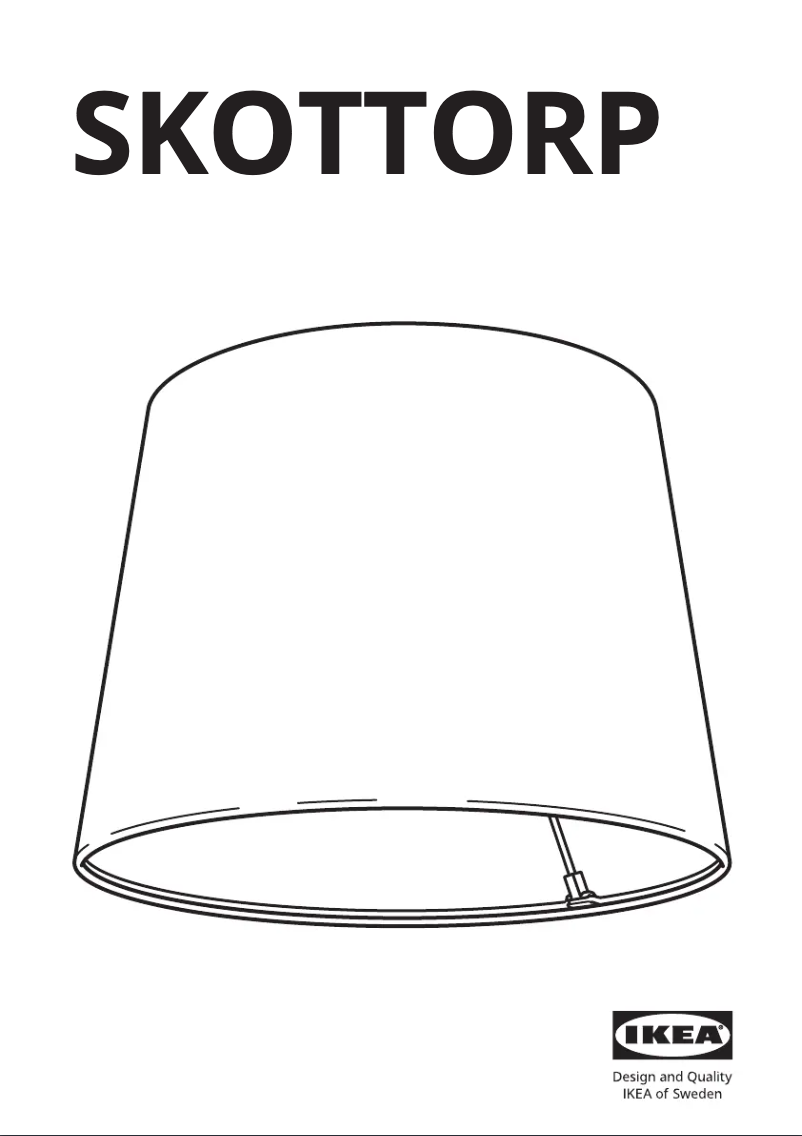 Imagen de la primera página del manual del dispositivo SKOTTORP 904.054.78