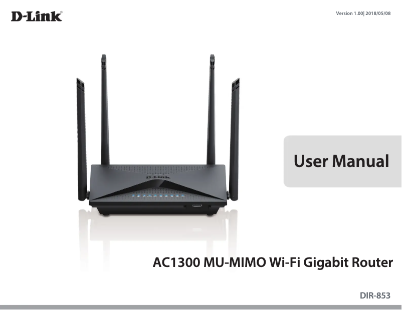 Page 1 de la notice Manuel utilisateur D-Link DIR-853