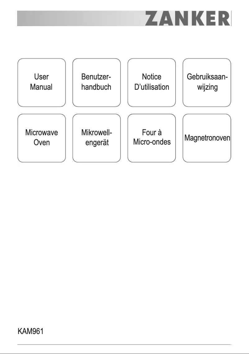 Image de la première page du manuel de l'appareil KAM961X
