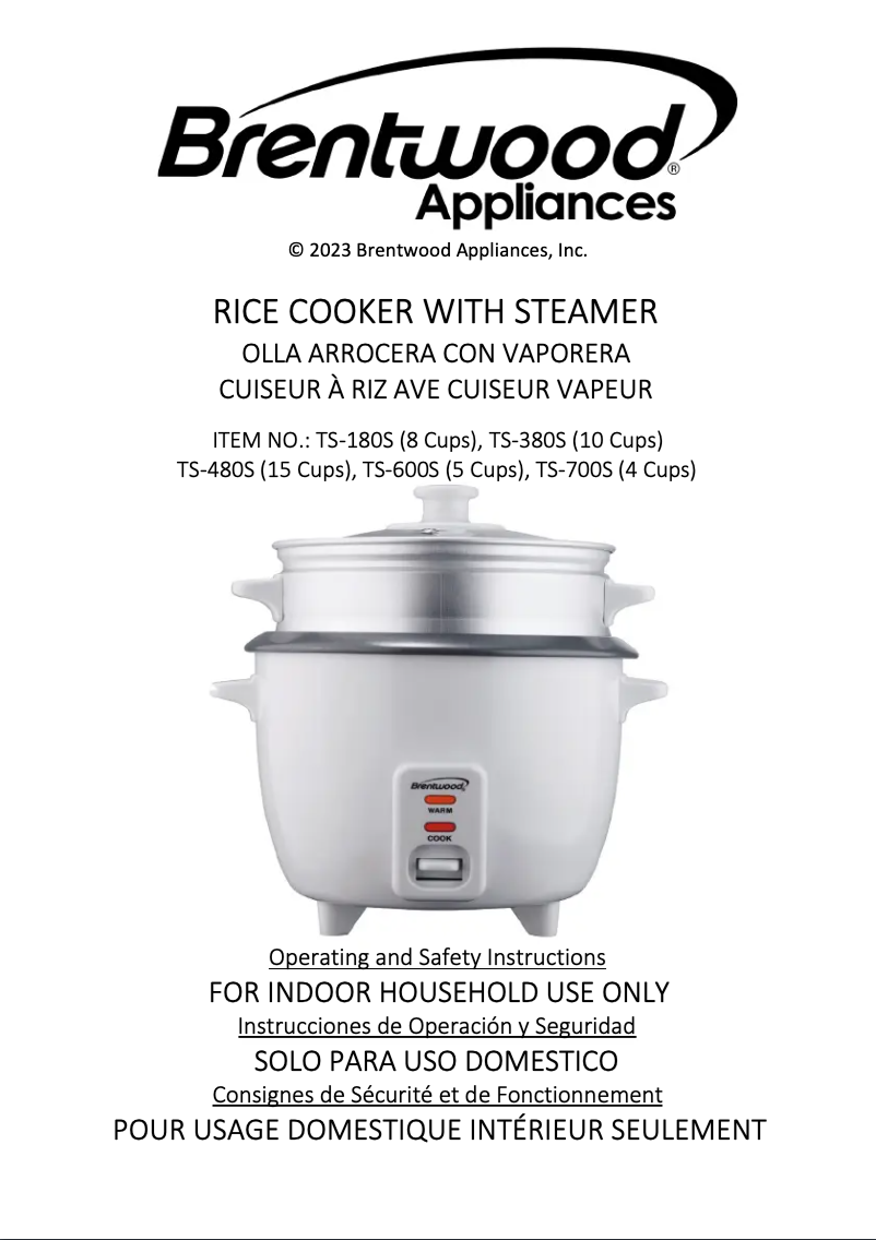 Image de la première page du manuel de l'appareil TS-600S