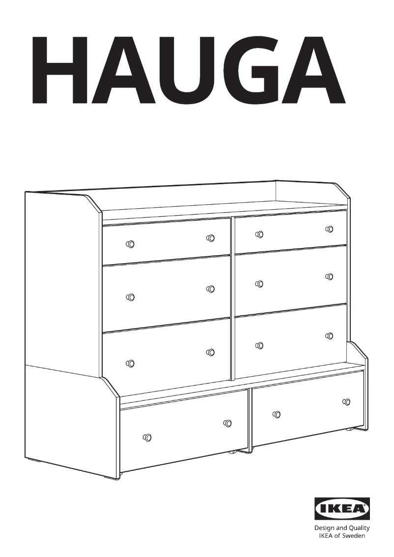 Page 1 de la notice Manuel utilisateur Ikea HAUGA 605.761.79
