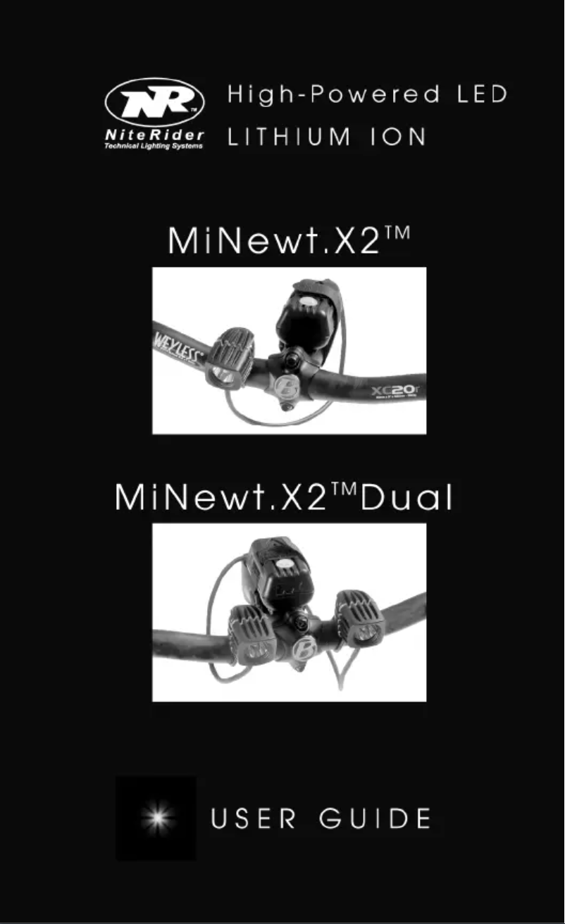 Image de la première page du manuel de l'appareil MiNewt X2