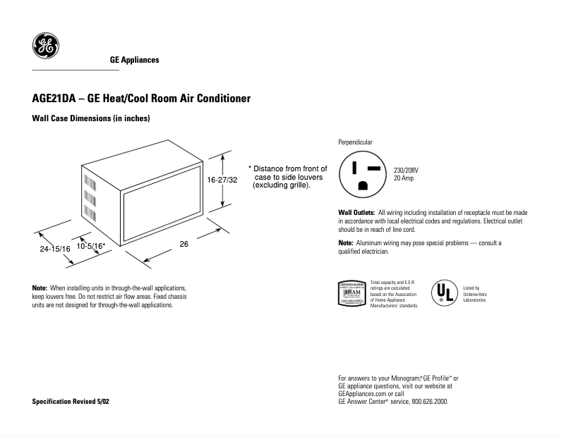 Image de la première page du manuel de l'appareil A21DA