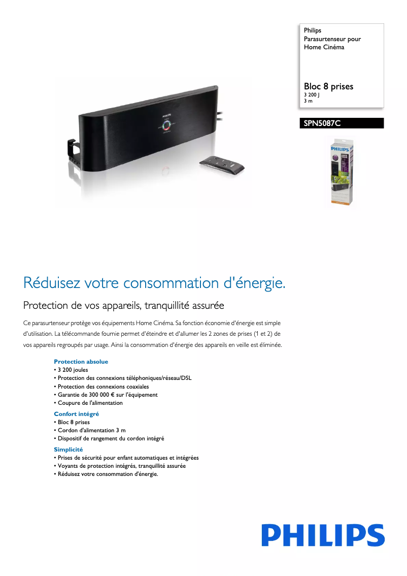 Imagen de la primera página del manual del dispositivo SPN5087