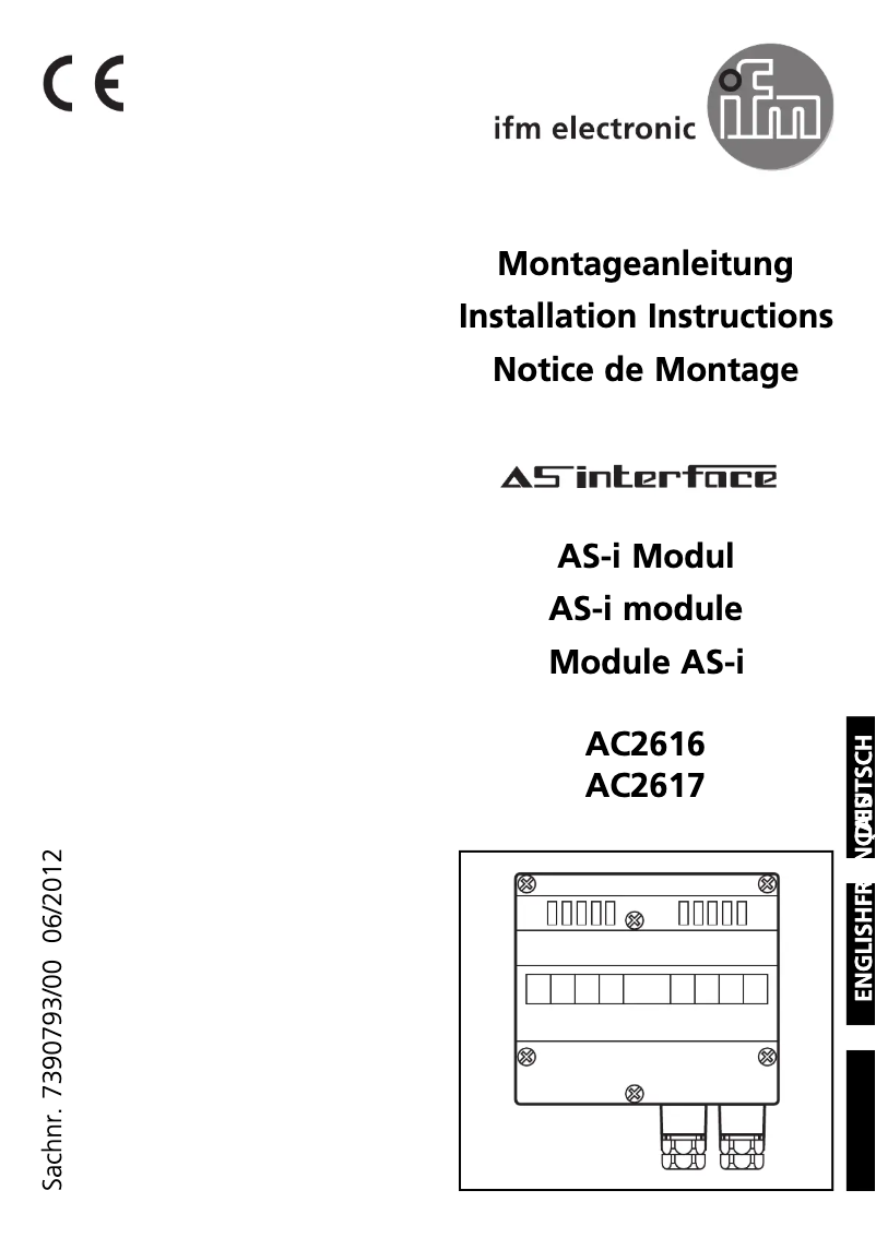 Image de la première page du manuel de l'appareil AC2616