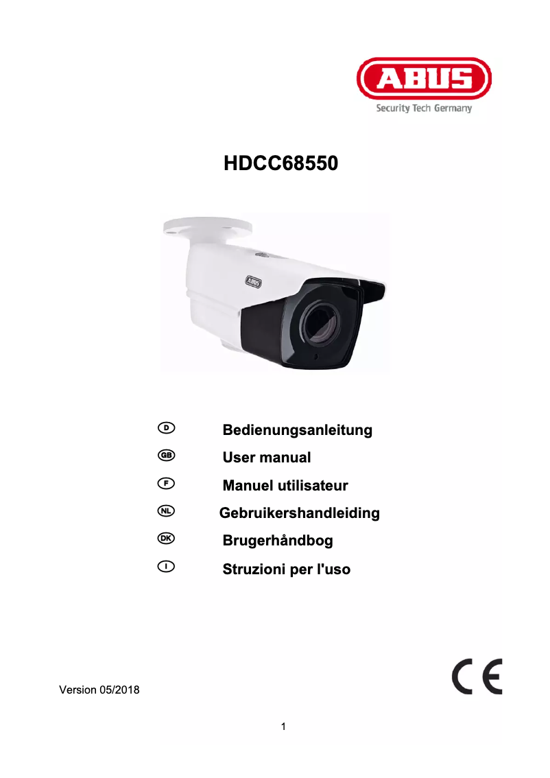 Page 1 de la notice Mode d'emploi Abus HDCC68550