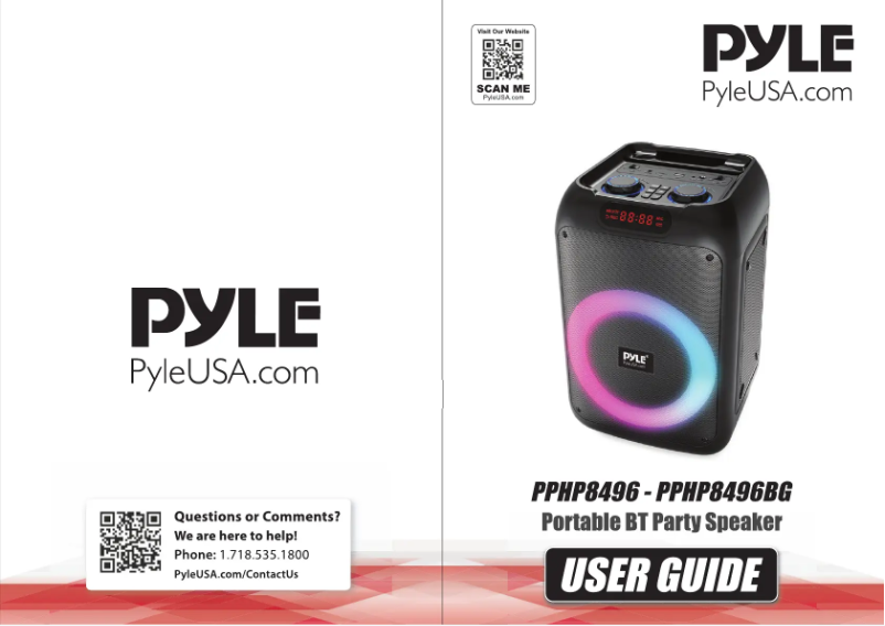 Page n°1 - Manuel utilisateur Pyle PPHP8496BG