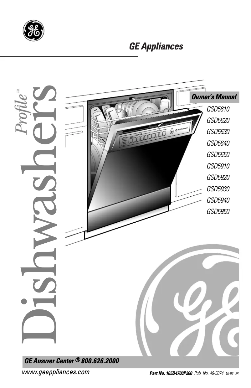 Image de la première page du manuel de l'appareil Profile Performance Triton GSD5920DBB