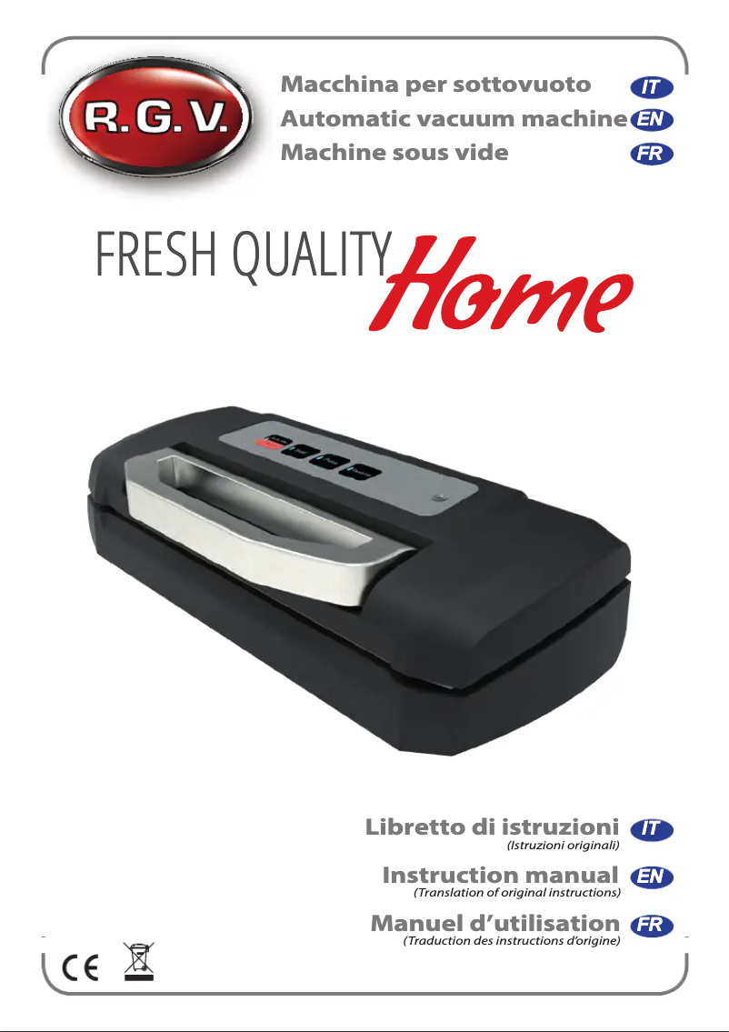 Image de la première page du manuel de l'appareil Fresh Quality Home