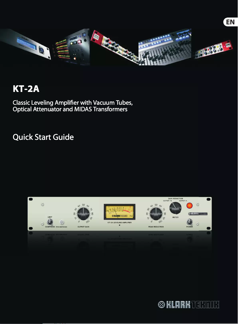 Page n°1 - Manuel utilisateur Klark Teknik KT-2A