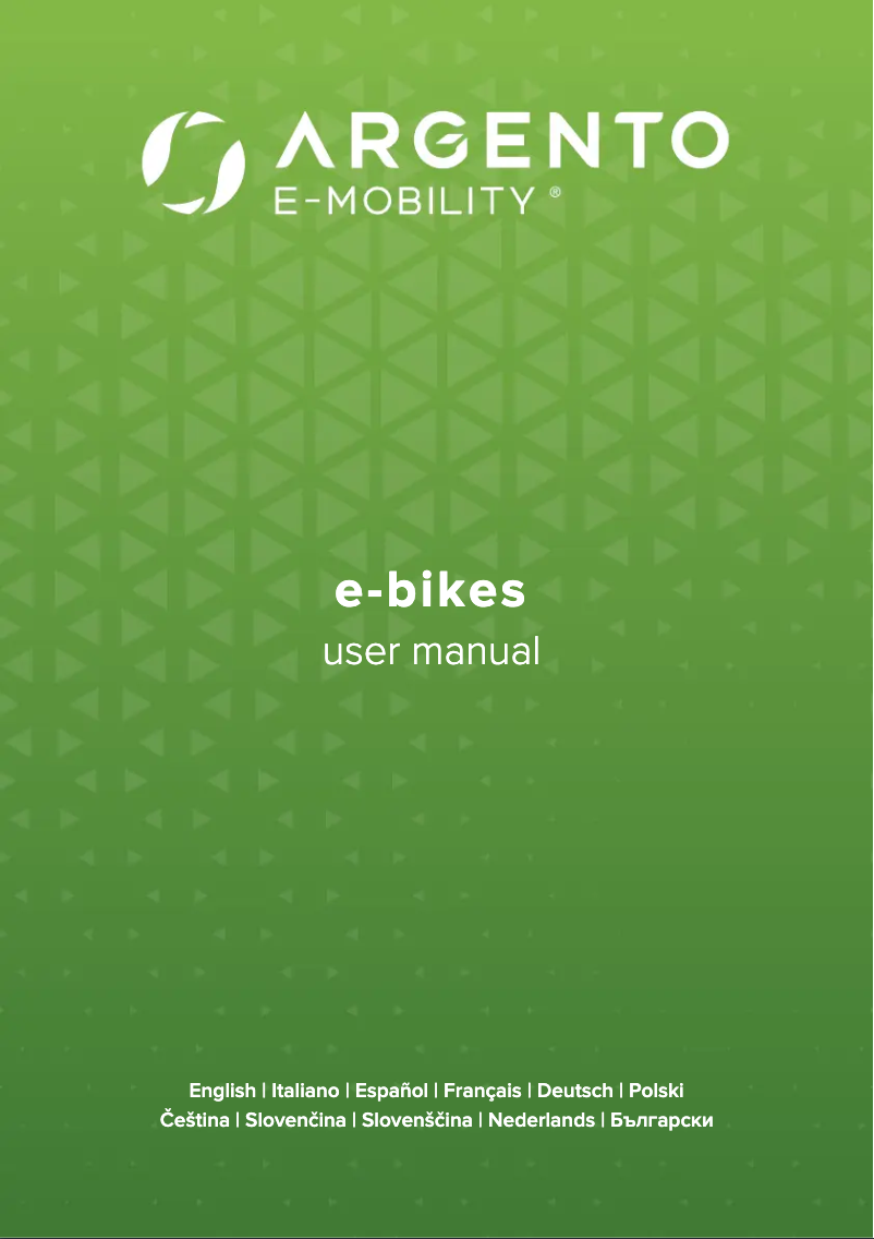 Page 1 de la notice Manuel utilisateur Argento Piuma