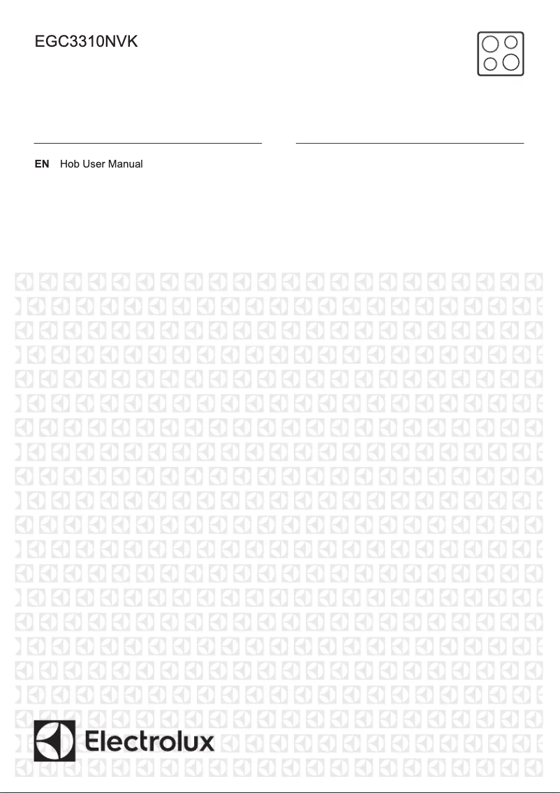Page 1 de la notice Manuel utilisateur Electrolux EGC3310NVK