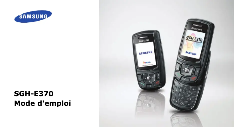 Page n°1 - Manuel utilisateur Samsung SGH-E370