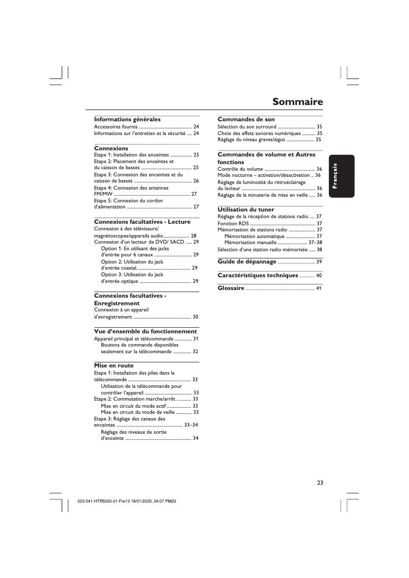 Imagen de la primera página del manual del dispositivo HTS5700R