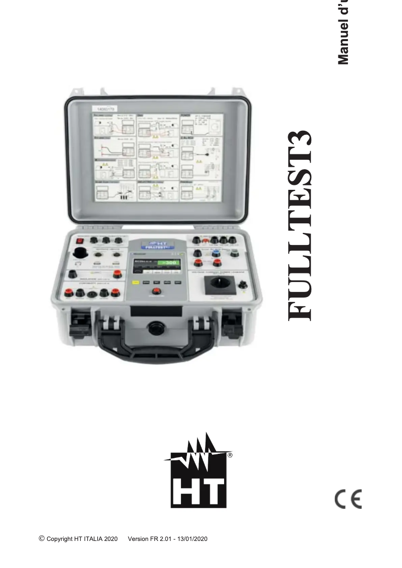 Page 1 de la notice Manuel utilisateur HT Instruments FULLTEST3