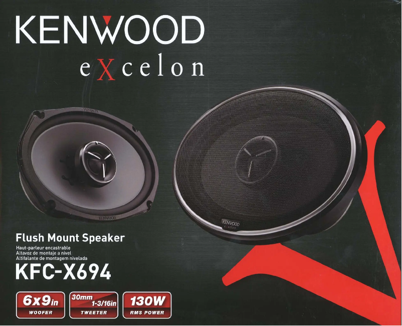 Image de la première page du manuel de l'appareil Excelon KFC-X694