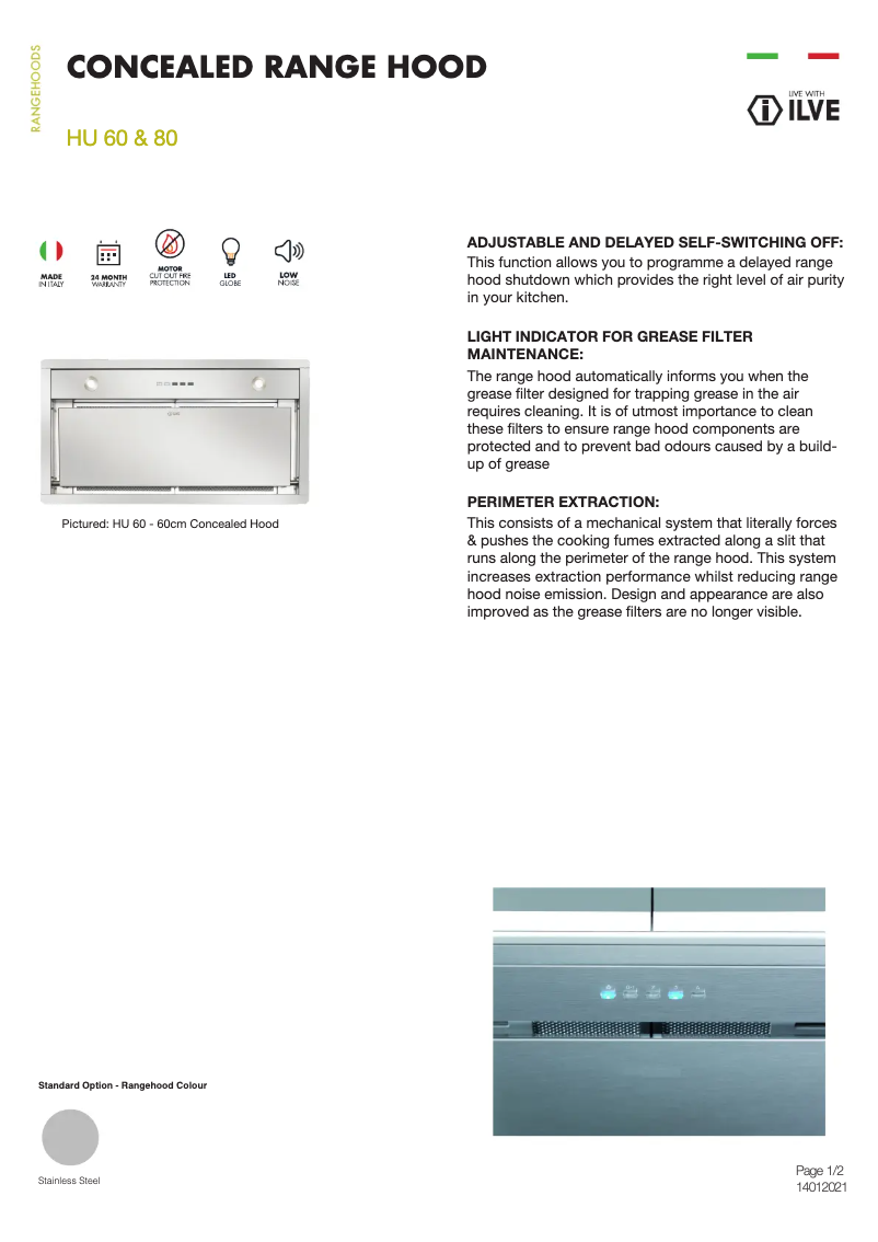 Image de la première page du manuel de l'appareil HU60