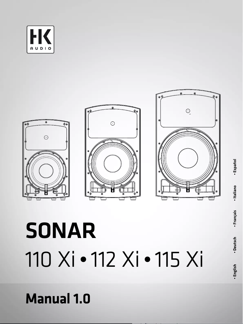 Imagen de la primera página del manual del dispositivo Sonar 112Xi