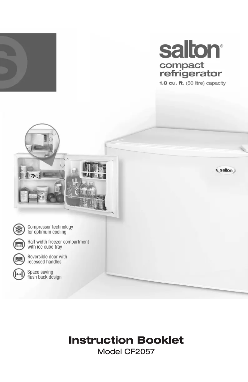 Page 1 de la notice Manuel utilisateur Salton CF2057