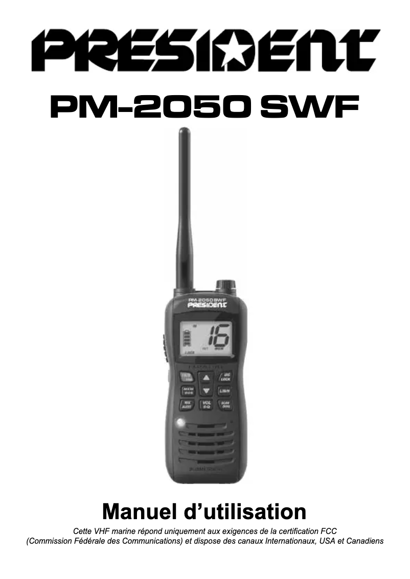 Image de la première page du manuel de l'appareil PM-2050 SWF