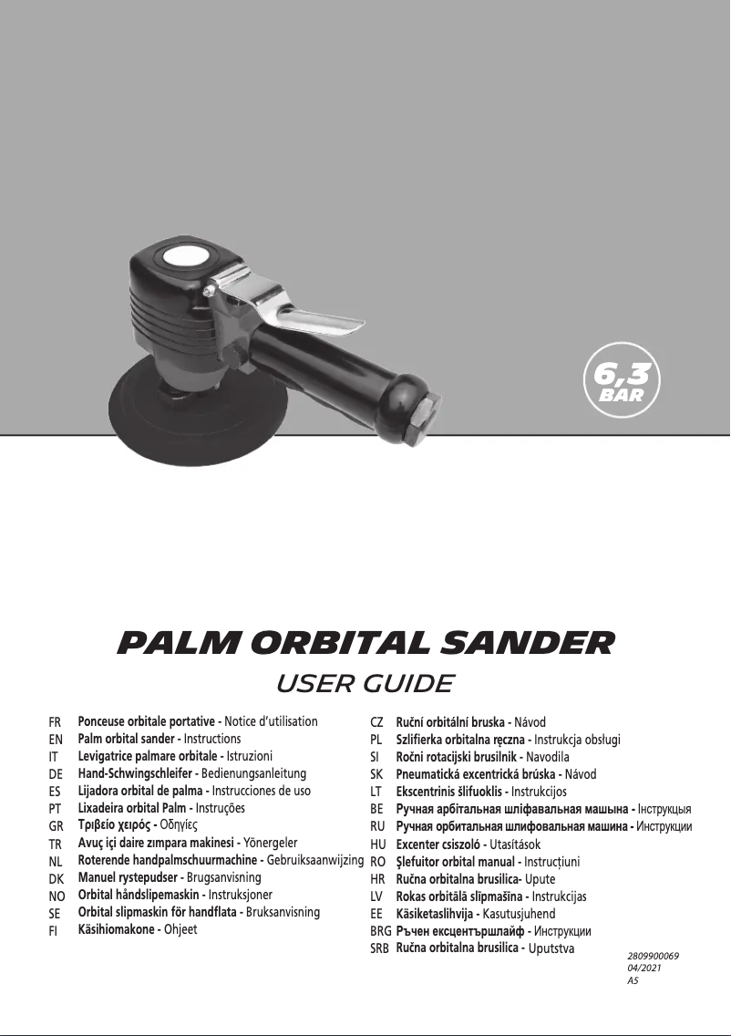 Page n°1 - Manuel utilisateur Abac G-250