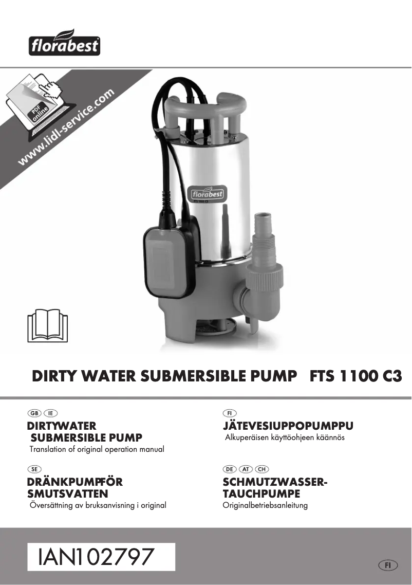 Page 1 de la notice Manuel utilisateur Florabest IAN 102797