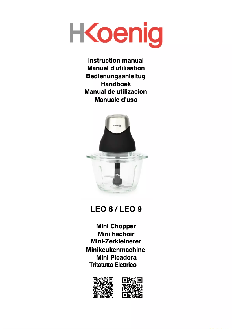 Page 1 de la notice Manuel utilisateur H.Koenig LEO9B