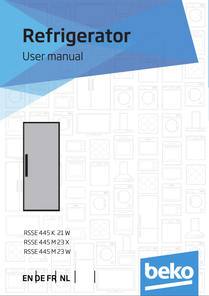 Page n°1 - Manuel utilisateur Beko RSSE445K21W