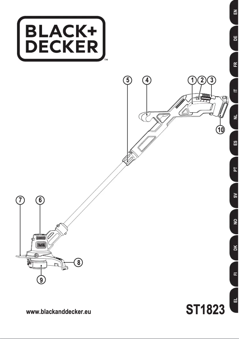 Page 1 of the manual User Manual Black & Decker ST1823