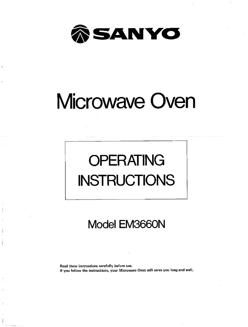 Image de la première page du manuel de l'appareil EM-3660N