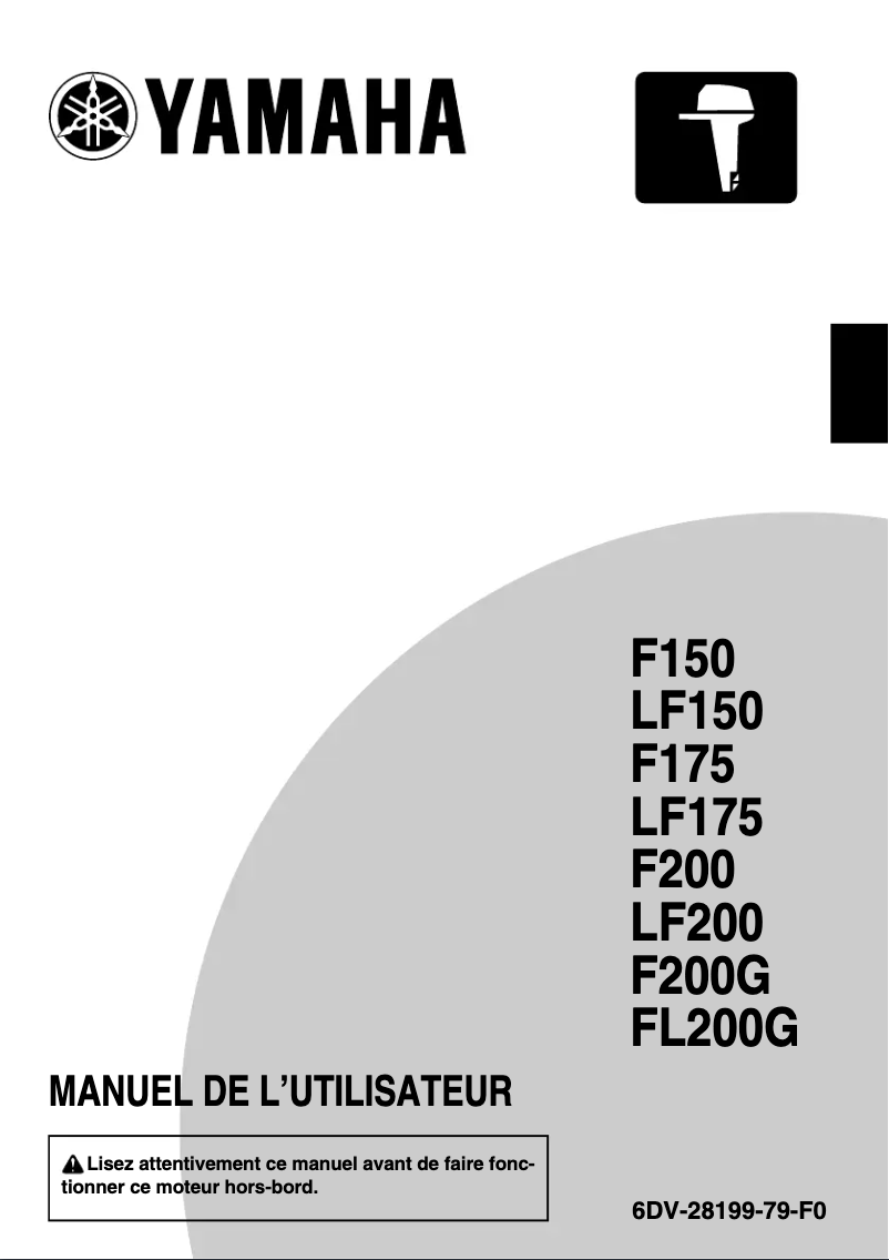 Page n°1 - Manuel utilisateur Yamaha FL150 (2022)