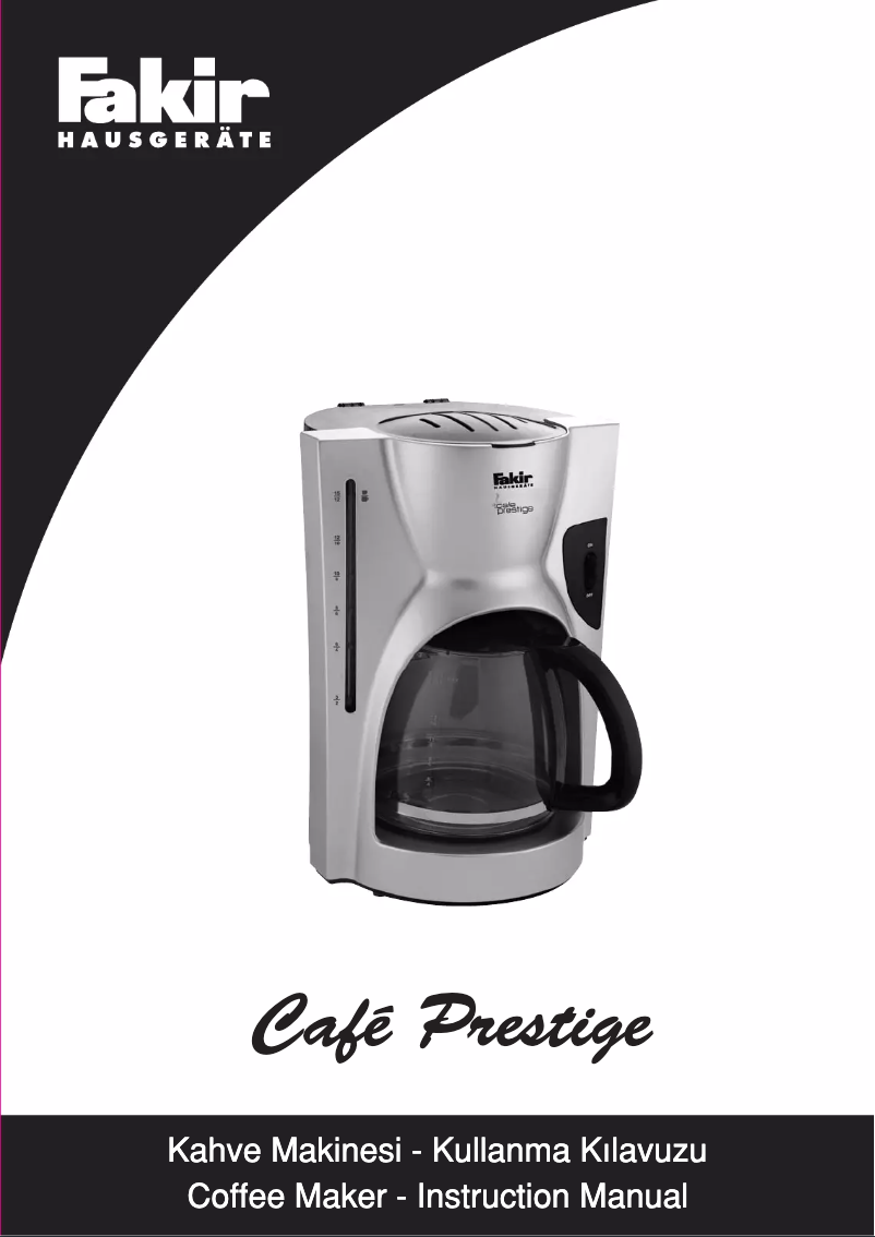 Image de la première page du manuel de l'appareil Cafe Prestige