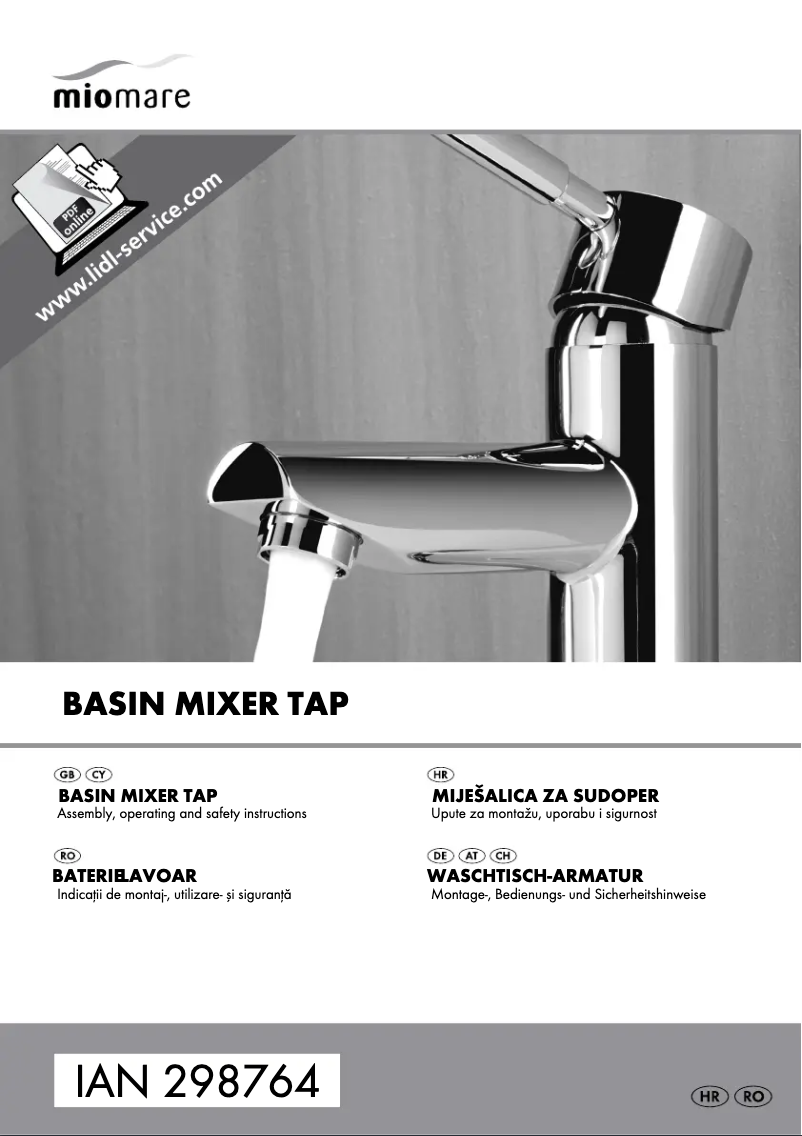 Page 1 de la notice Manuel utilisateur Miomare IAN 298764