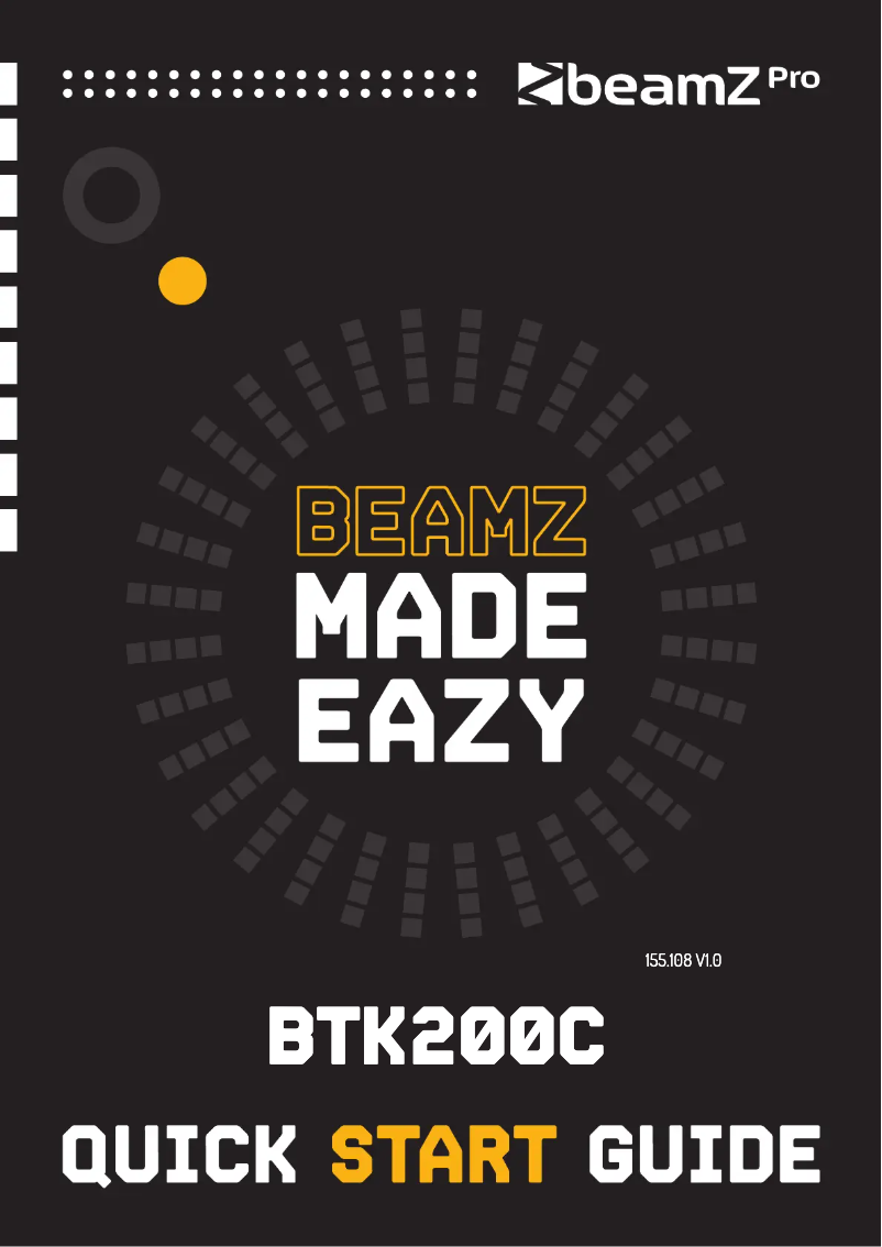 Page n°1 - Guide de démarrage rapide BeamZ BTK200C