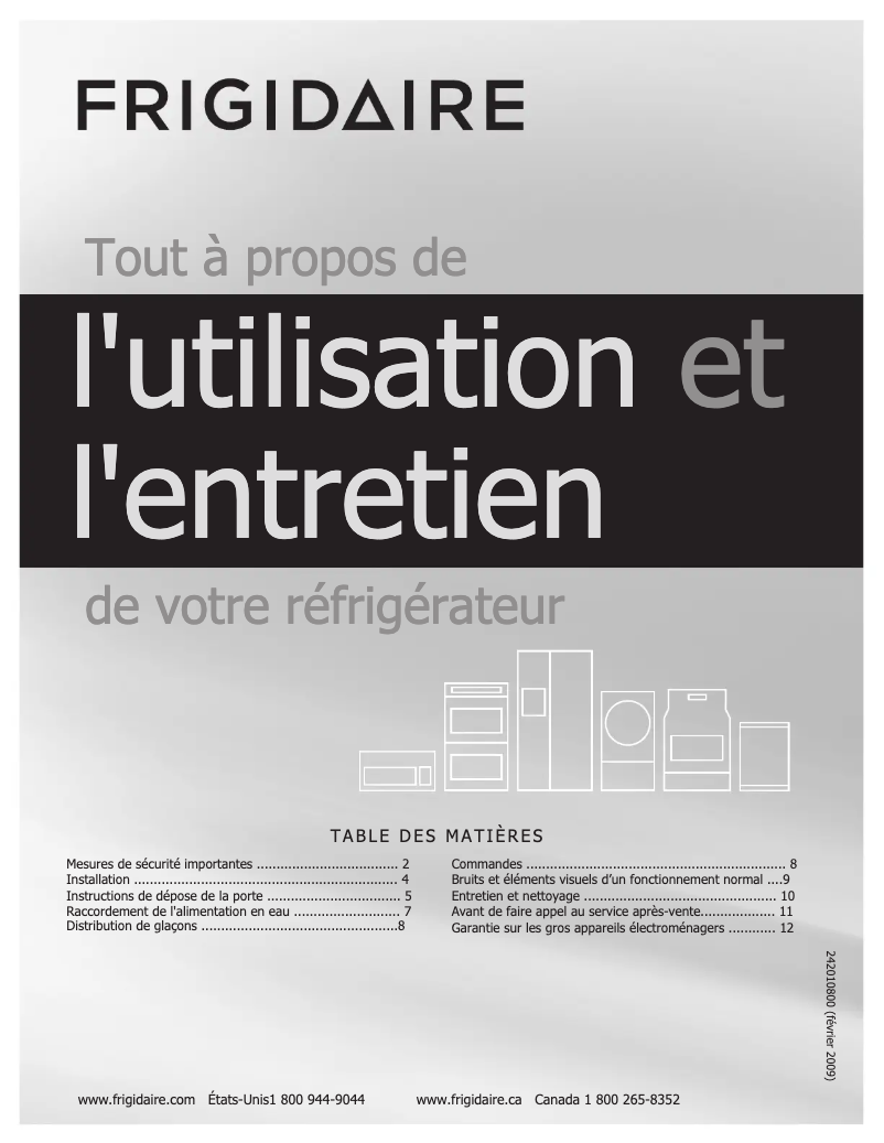 Image de la première page du manuel de l'appareil XGTI1845KR