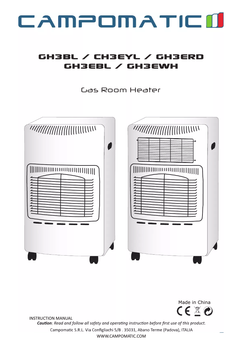 Page 1 de la notice Manuel utilisateur Campomatic GH3EYL
