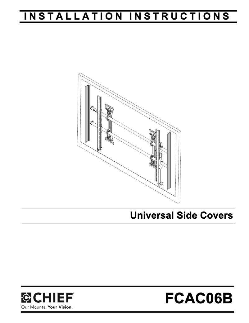 Page n°1 - Manuel utilisateur Chief FCAC06B