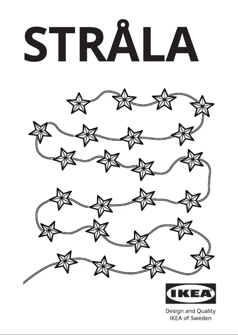 Image de la première page du manuel de l'appareil STRÅLA 305.631.40