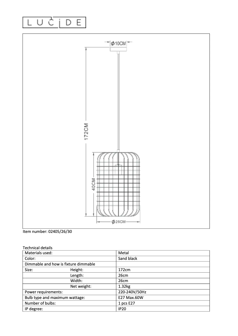 Página 1 del manual Manual de usuario Lucide Esmee