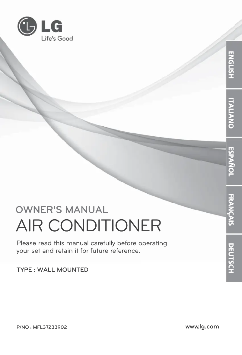 Page n°1 - Manuel utilisateur LG AS-H0966KA2