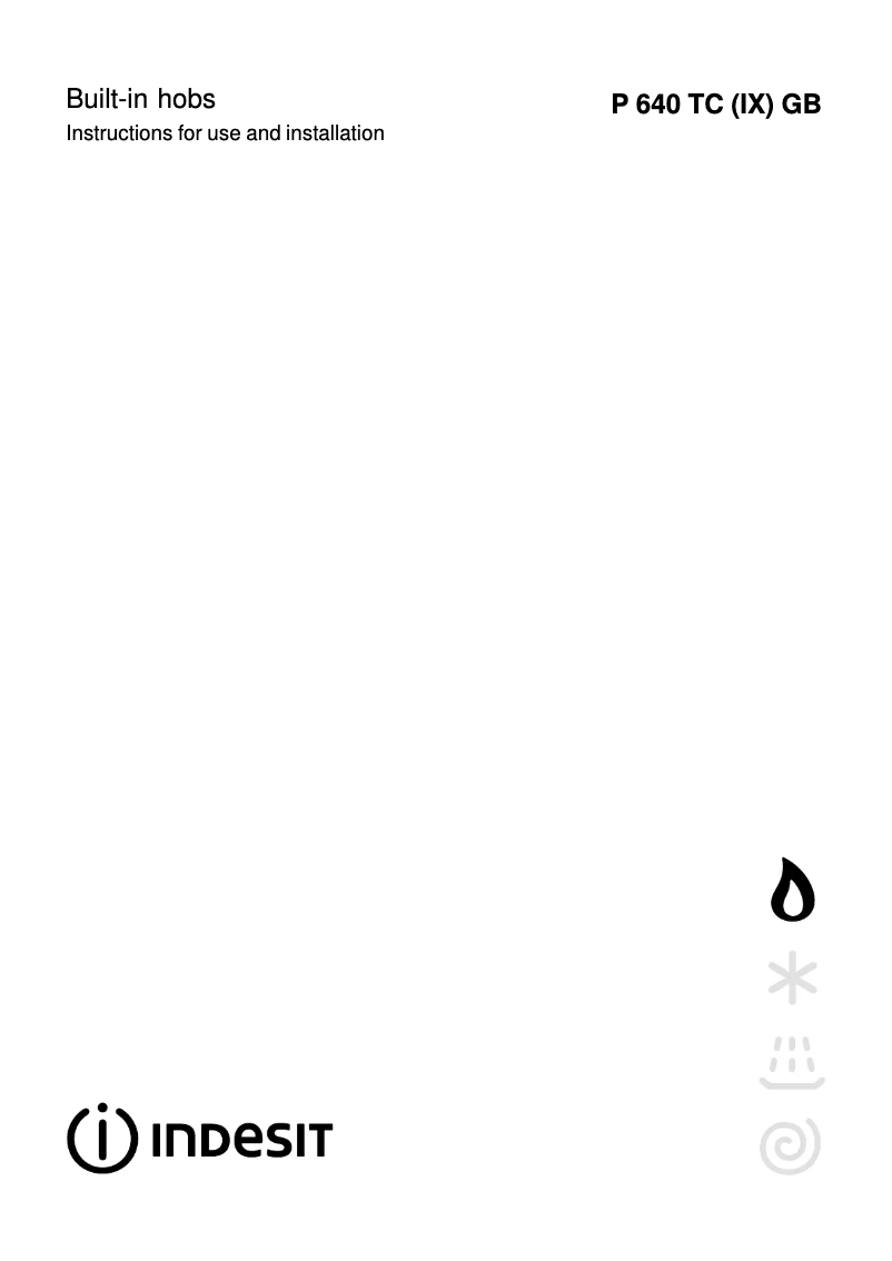 Image de la première page du manuel de l'appareil P 640 TC(IX)GB