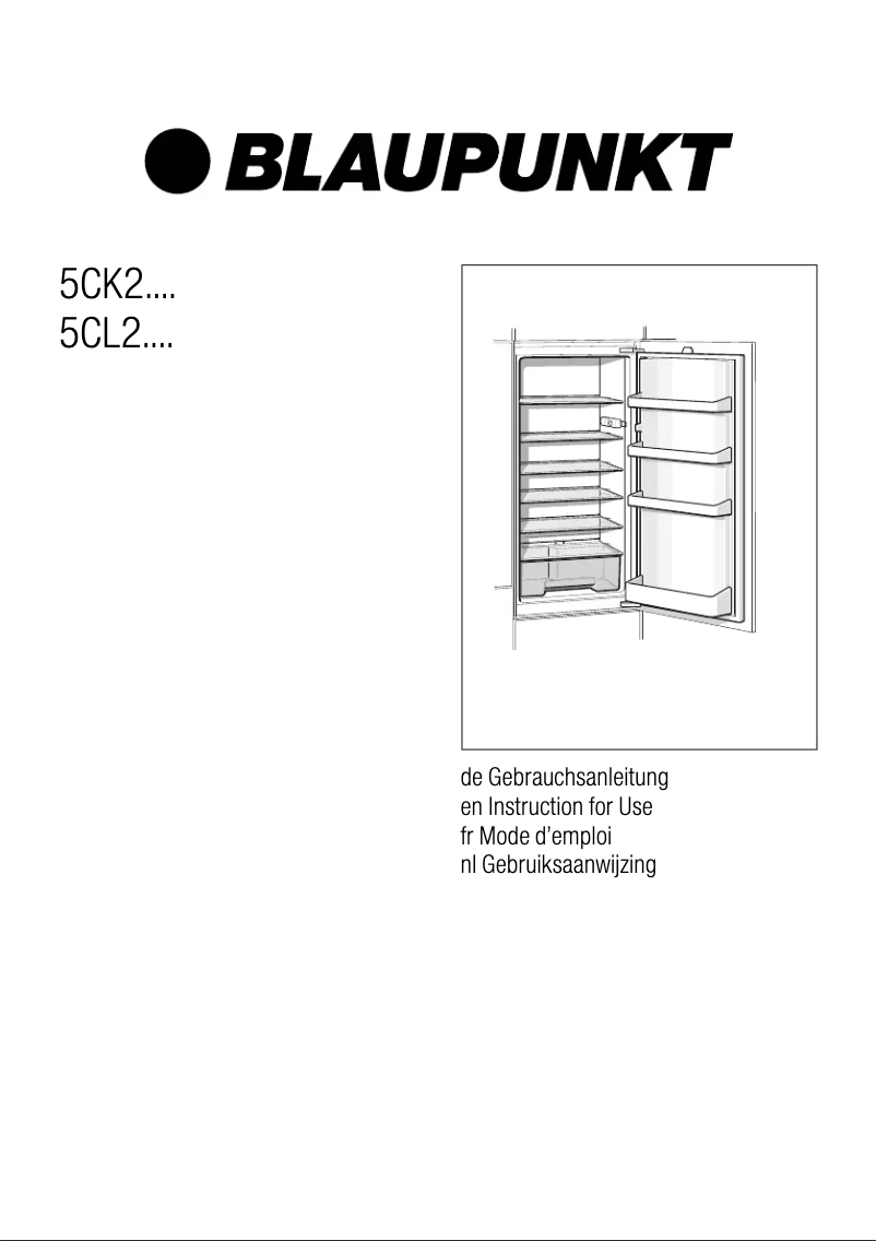 Page n°1 - Mode d'emploi Blaupunkt 5CL 24030