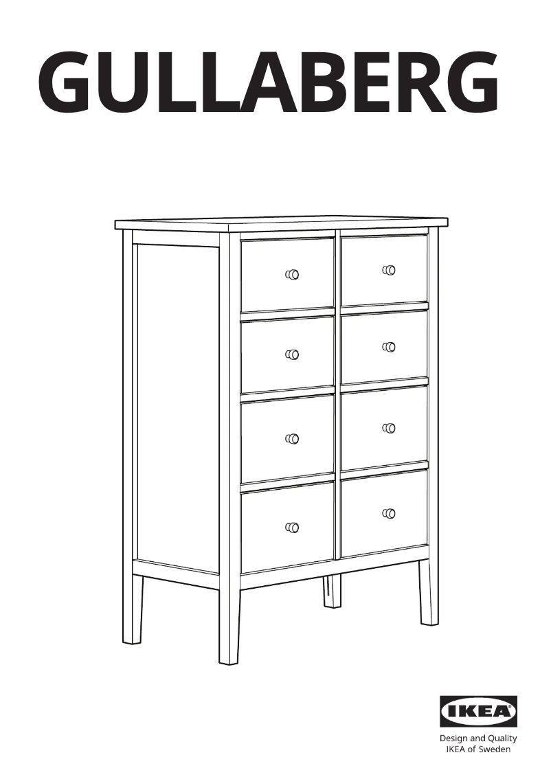 Image de la première page du manuel de l'appareil GULLABERG 205.617.83