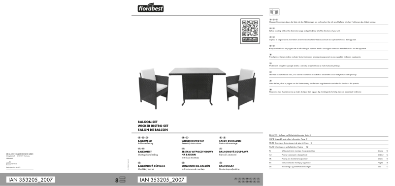 Page n°1 - Manuel utilisateur Florabest IAN 353205