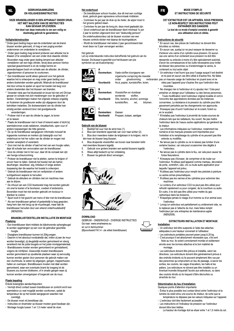 Page 1 de la notice Manuel utilisateur Smartwares FEX-15220PD