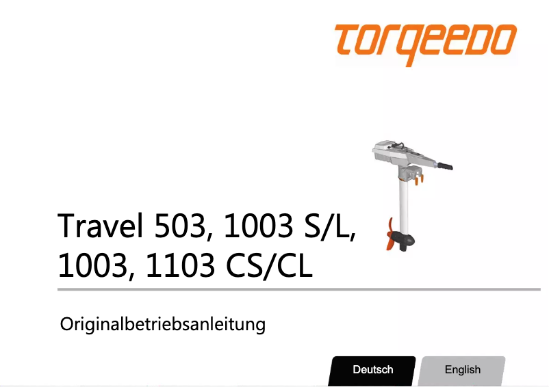 Image de la première page du manuel de l'appareil Travel 1103 CL