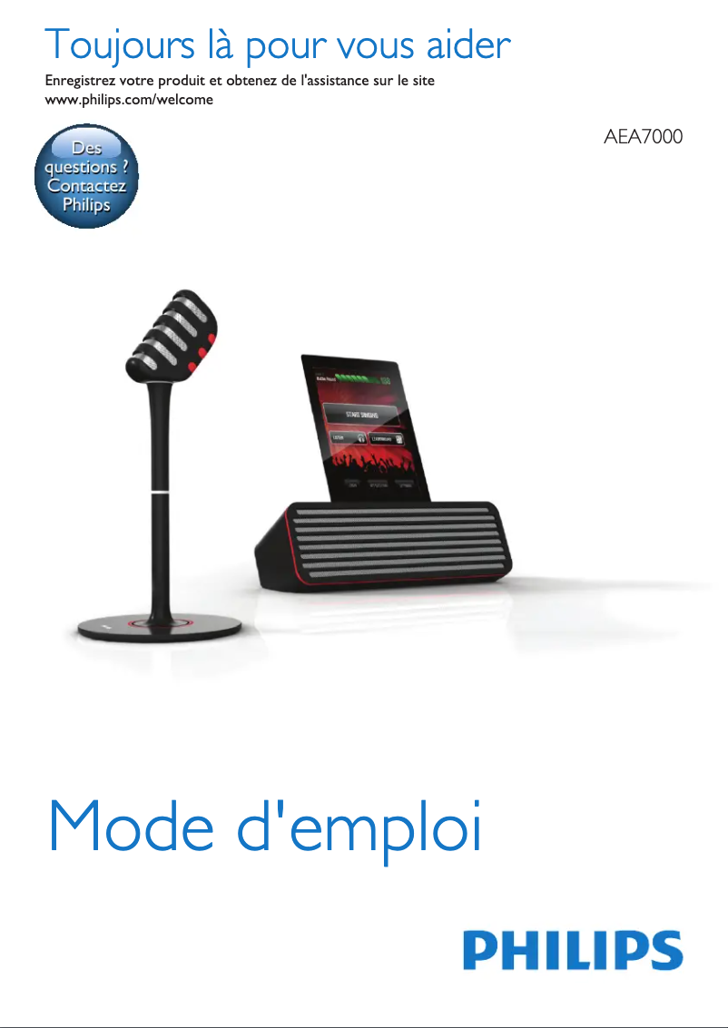 Page n°1 - Manuel utilisateur Philips AEA7000