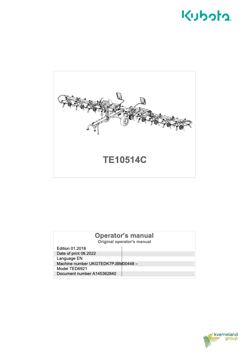 Imagen de la primera página del manual del dispositivo TE10514C