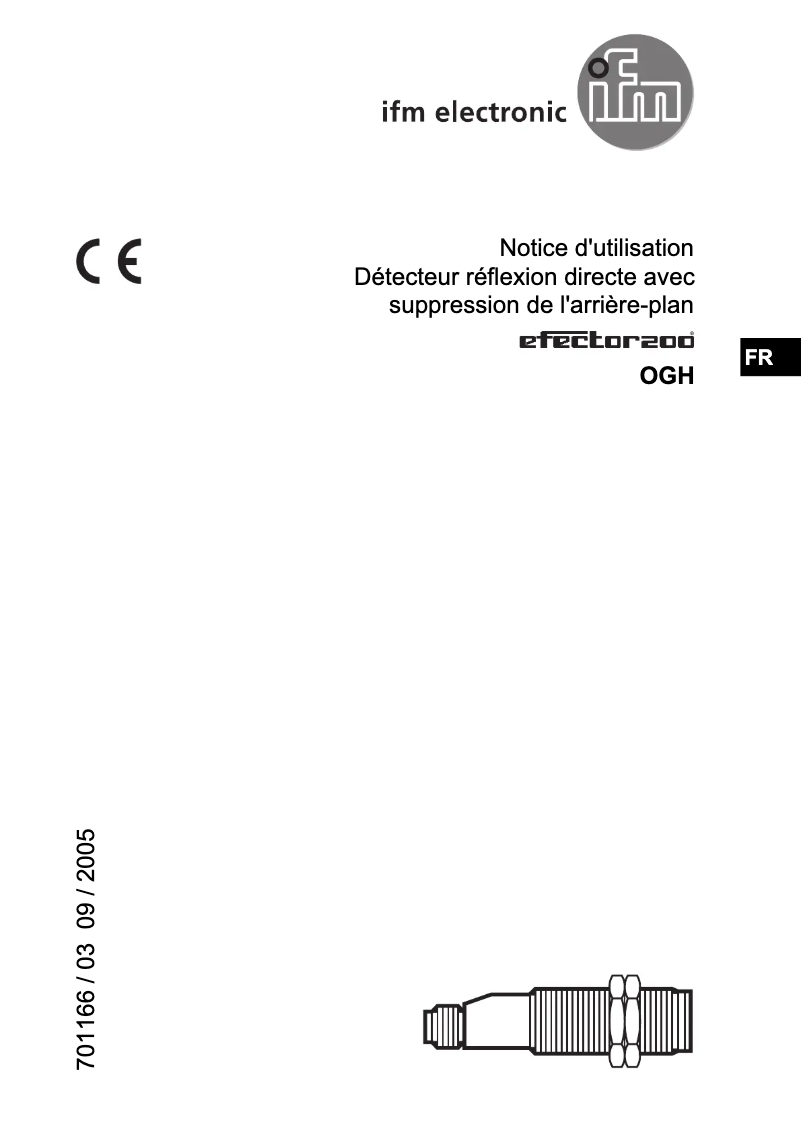 Page 1 de la notice Manuel utilisateur IFM OG5054