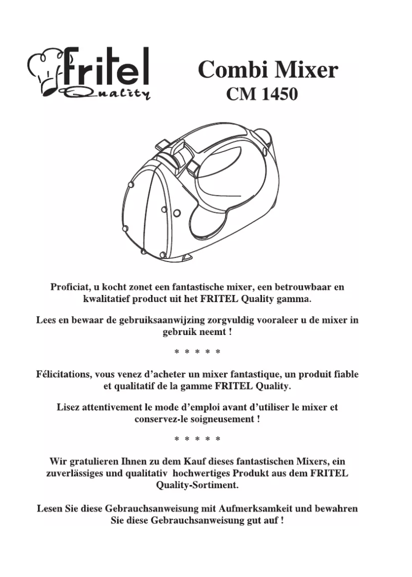 Page 1 de la notice Manuel utilisateur Fritel CM 1450
